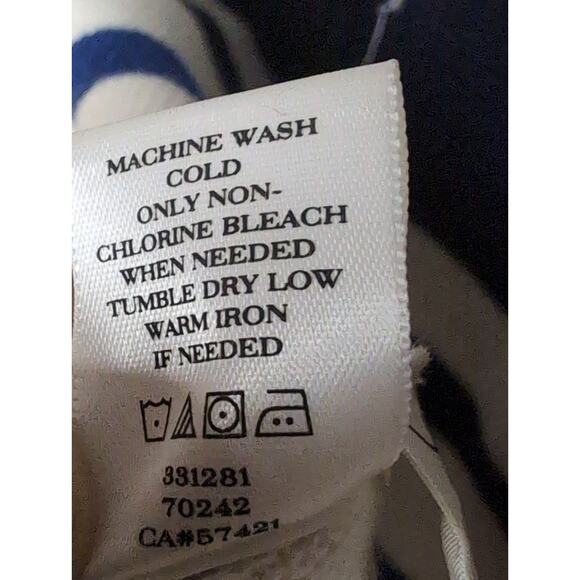 Ann Taylor M blue striped cozy preppy blazer jacket - Picture 7 of 7